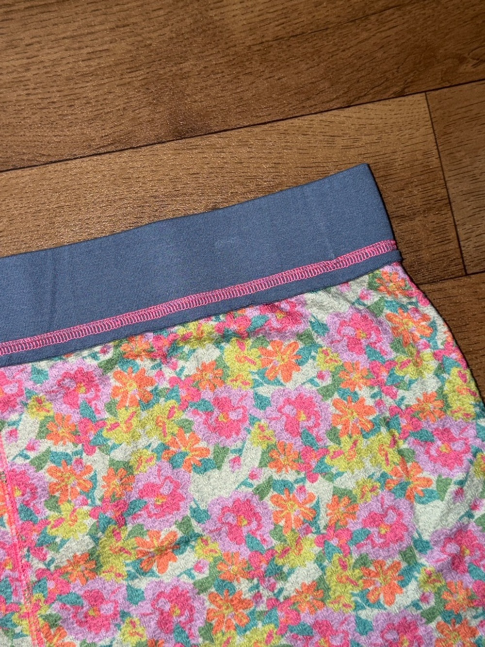 Natural Life Size Extra Large Floral Print Waffle Shorts Pajama Bottoms Comfy XL - Picture 16 of 16